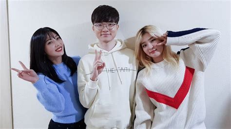 [ENG Sub] SKT Faker with Red Velvet Joy and Seulgi .